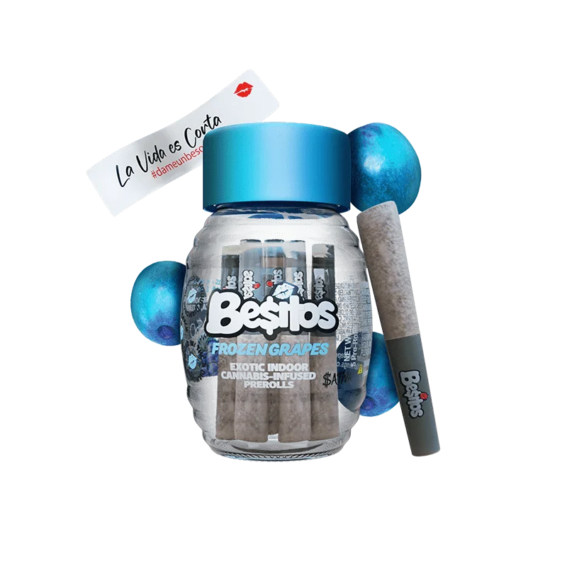 Besitos Frozen Grapes - officialbesosdisposablevape.com