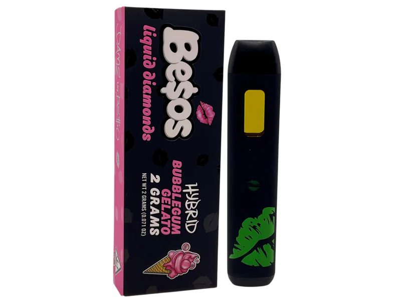 Besos Bubblegum Gelato - officialbesosdisposablevape.com