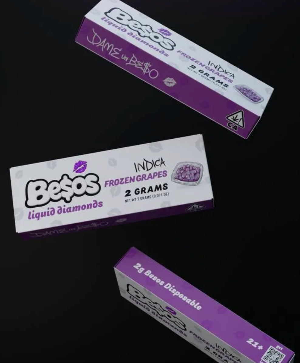 Besos Frozen Grapes - officialbesosdisposablevape.com